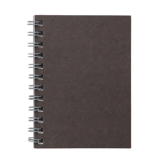 Dark Grey Double Ring Lined Notebook ( A5 )